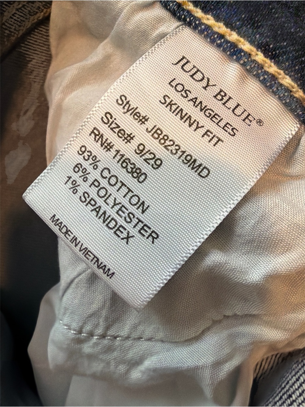 Judy Blue Button Fly Women's Skinny Fit Jeans size 29 - Picture 3 of 5